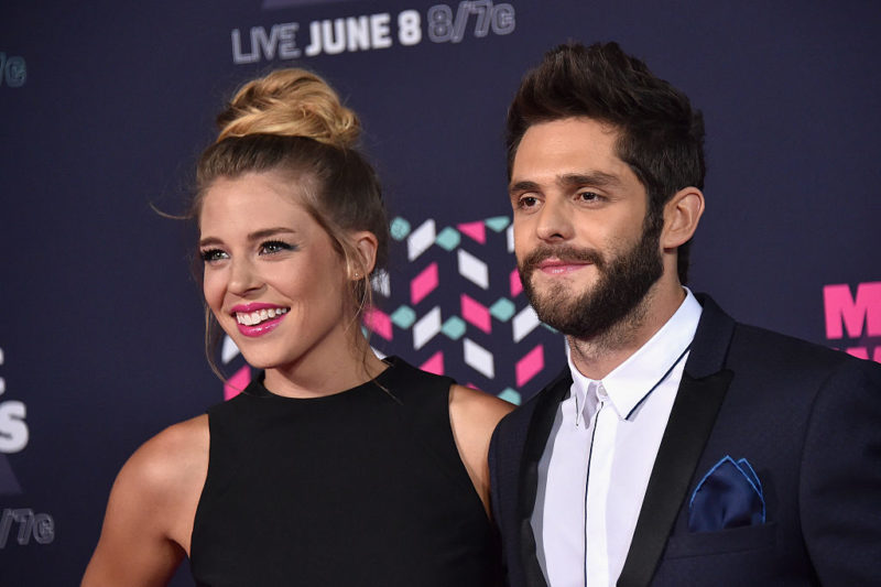 NASHVILLE, TN - JUNE 08:  Singer-songwriter Thomas Rhett and wife Lauren Gregory attends the 2016 C...