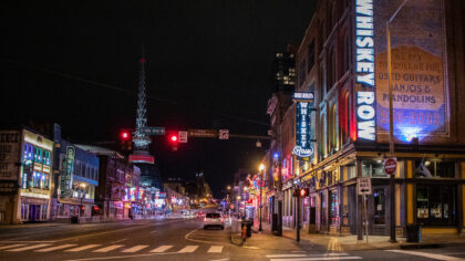 Broadway in Nashville...